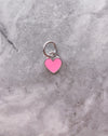 Pink Mini Enamel Heart Charm