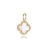 Mother of Pearl Clover Charm