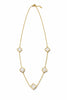 Mother of Pearl Clover Charm Necklace