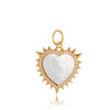 Mother Of Pearl Heirloom Heart Charm