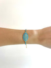 Turquoise Crystal Eye Bracelet