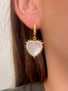 Mother Of Pearl Heirloom Heart Earrings