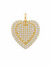 Big Double Heart Charm