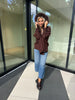 Brown Poncho w/ Fur Hood