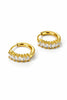 Capri Crystal Huggie Hoops