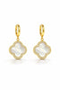 Mother of Pearl Bold Clover Earrings