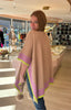 Beige, Lilac & Green Cape