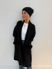 Black Cardigan w/ Fur Pockets