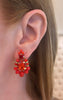 Red Alessia Earrings