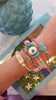 Blue & White Eye Braided Bracelet