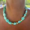 Turquoise Beach Glass Necklace