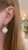 Mother of Pearl Bold Clover Earrings