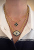 Shimmer Eye Chain Necklace