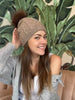 Light Brown Knit Beanie