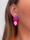 Blue & Pink Mackenzie Earrings