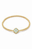 Beaded Blue Clover Bracelet