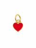 Red Mini Enamel Heart Charm
