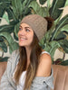 Light Brown Knit Beanie