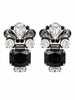 Black Grey & Silver Aurora Earrings
