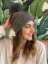 Grey Studded Toque