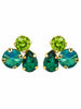 Green Nadine Stud Earrings