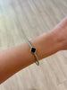 Black Two Tone Clover Bangle