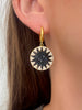 Black Big Sun Earrings