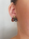 Cognac Nadine Stud Earrings