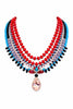Red, Pink & Blue Milano Necklace