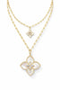 Mother of Pearl Clover Petal Necklace