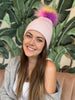 Light Pink Rainbow Toque