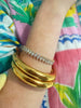 Oval Diamond Wrap Bangle
