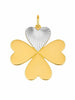 Four Hearts Clover Charm