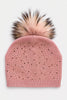 Light Pink Crystal Beanie