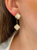 Mother of Pearl Clover Duo Earrings