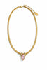 Blush Solitaire Brazilian Chain