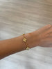 Big Golden Multi Clover Bracelet