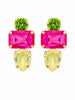 Green & Pink Mackenzie Earrings