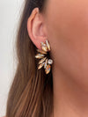 Gold Polar Moon Earrings