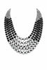 Black & Silver Dior Statement Necklace