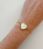 Mother Of Pearl Heirloom Heart Bracelet