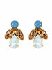 Blue, White & Champagne Alessia Earrings