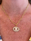 Pearl Eye with Lashes Charm