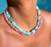 Turquoise Beach Glass Necklace