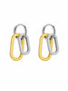 Two-tone Link Earrings
