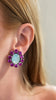 Turquoise & Pink Nila Studs (Clip On)