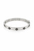 Silver Multi Clovers Bangle
