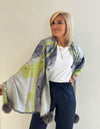 Lime Watercolor Shawl