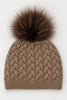 Light Brown Knit Beanie