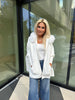 White Poncho w/ Fur Hood